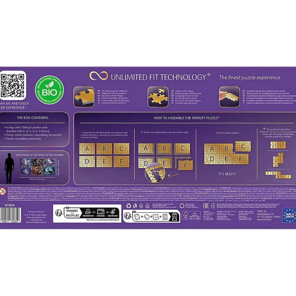 Puzzle 9000 pièces : Monde fantastique - Trefl