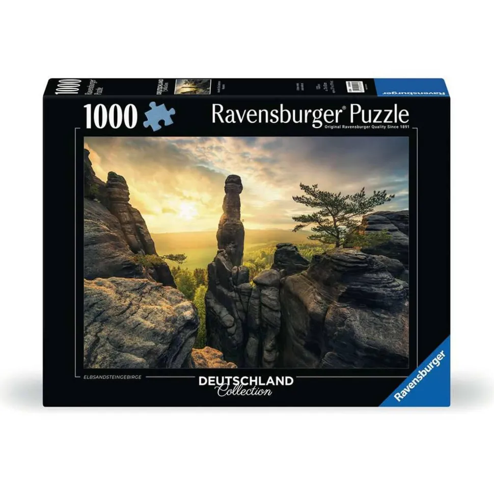 Puzzle 1000 pièces - Monolithe, Montagnes de grès de l'Elbe - Ravensburger