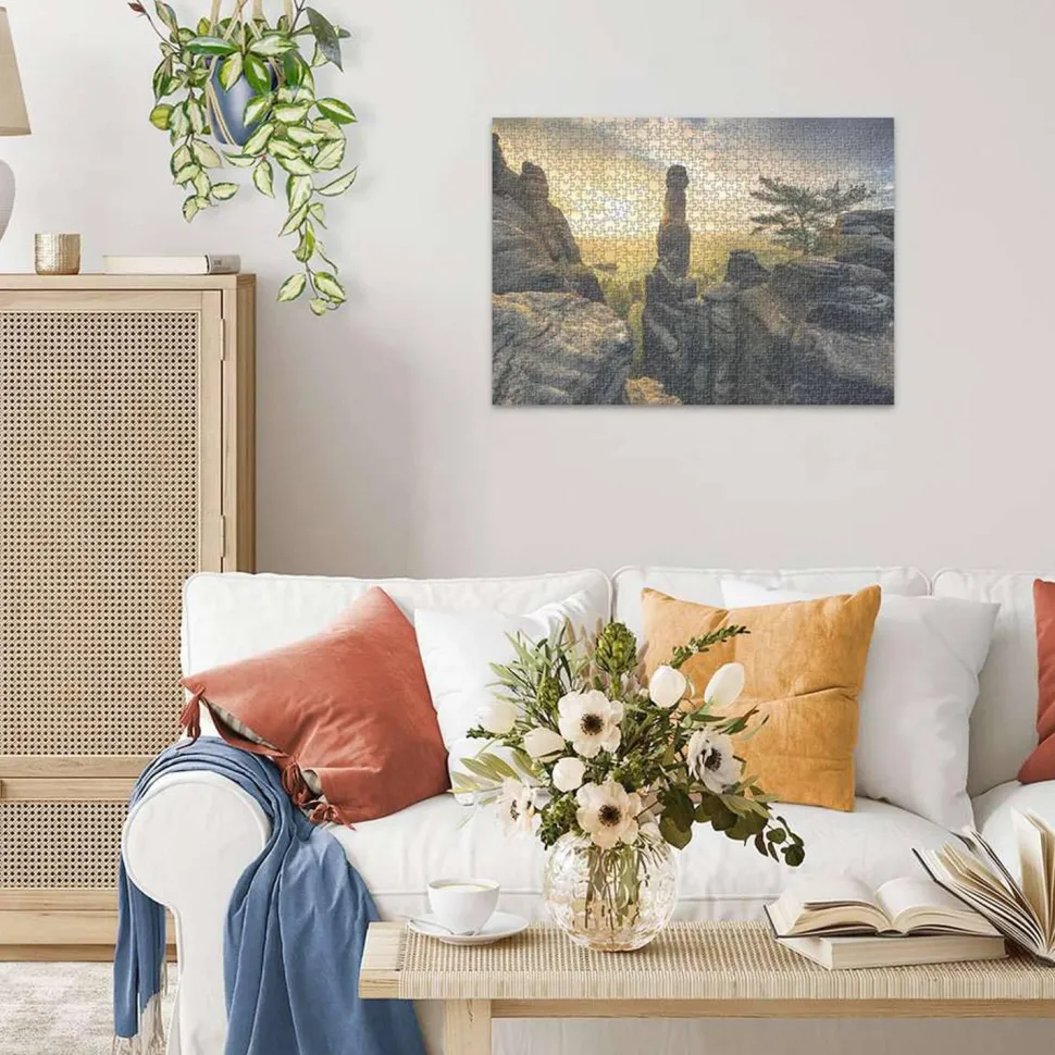 Puzzle 1000 pièces - Monolithe, Montagnes de grès de l'Elbe - Ravensburger