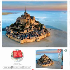 Puzzle 1000 pièces : Mont-Saint-Michel - Educa