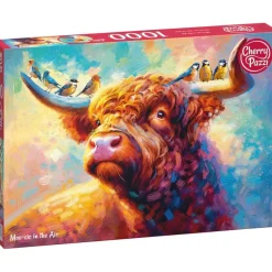 Puzzle 1000 pièces : Moo-sic dans les airs - CherryPazzi