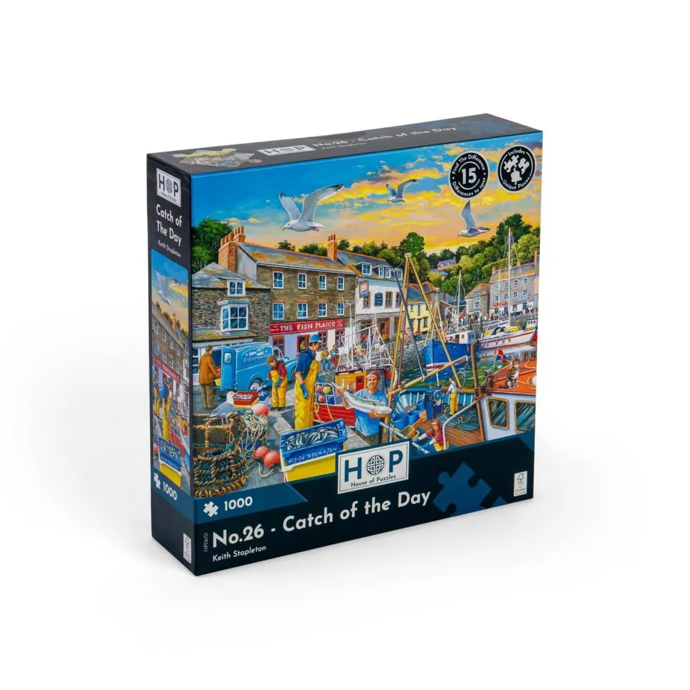 Puzzle 1000 pièces : N° 26 - Le chat du jour - The House Of Puzzle