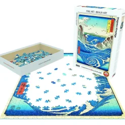 Puzzle 1000 pièces : Naruto Whirlpool, Utagawa Hiroshige - Eurographics