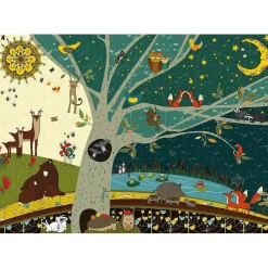 Puzzle 1000 pièces : Nature : Jour Et Nuit - DToys