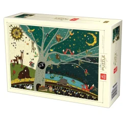 Puzzle 1000 pièces : Nature : Jour Et Nuit - DToys