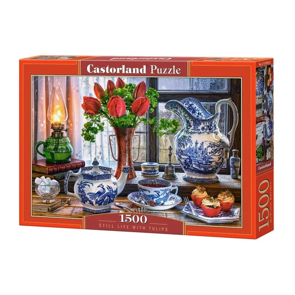 Puzzle 1500 pièces : Nature morte avec des Tulipes - Castorland