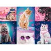 Puzzle 1000 pièces : Neon Color Line : Super chats - Trefl