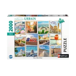 Puzzle 2000 pièces : Nice, Côte dAzur - Nathan