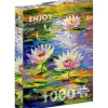 Puzzle 1000 Pièces : Nénuphars dans l'étang - EnjoyPuzzle