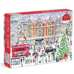 Puzzle 1000 pièces : Noël à Londres, Michael Storrings - Galison