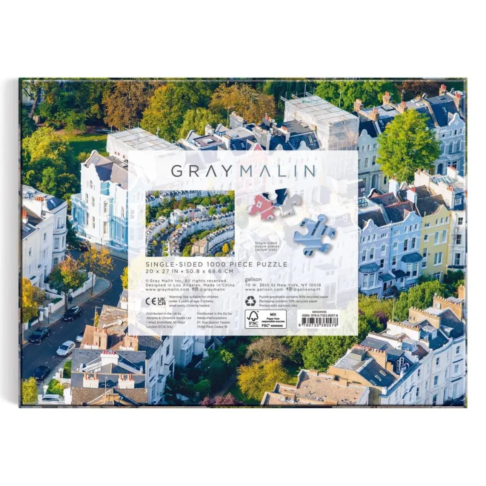 Puzzle 1000 pièces : Notting Hill, Gray Malin - Galison