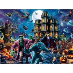 Puzzle 1000 pièces : Nuit d'Halloween - Schmidt