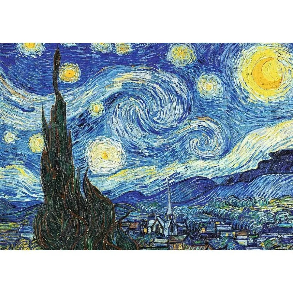 Puzzle 500 pièces : Nuit étoilée, Vincent van Gogh - Trefl