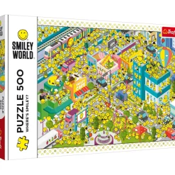 Puzzle 500 pièces : Où est le Smiley ? - Trefl