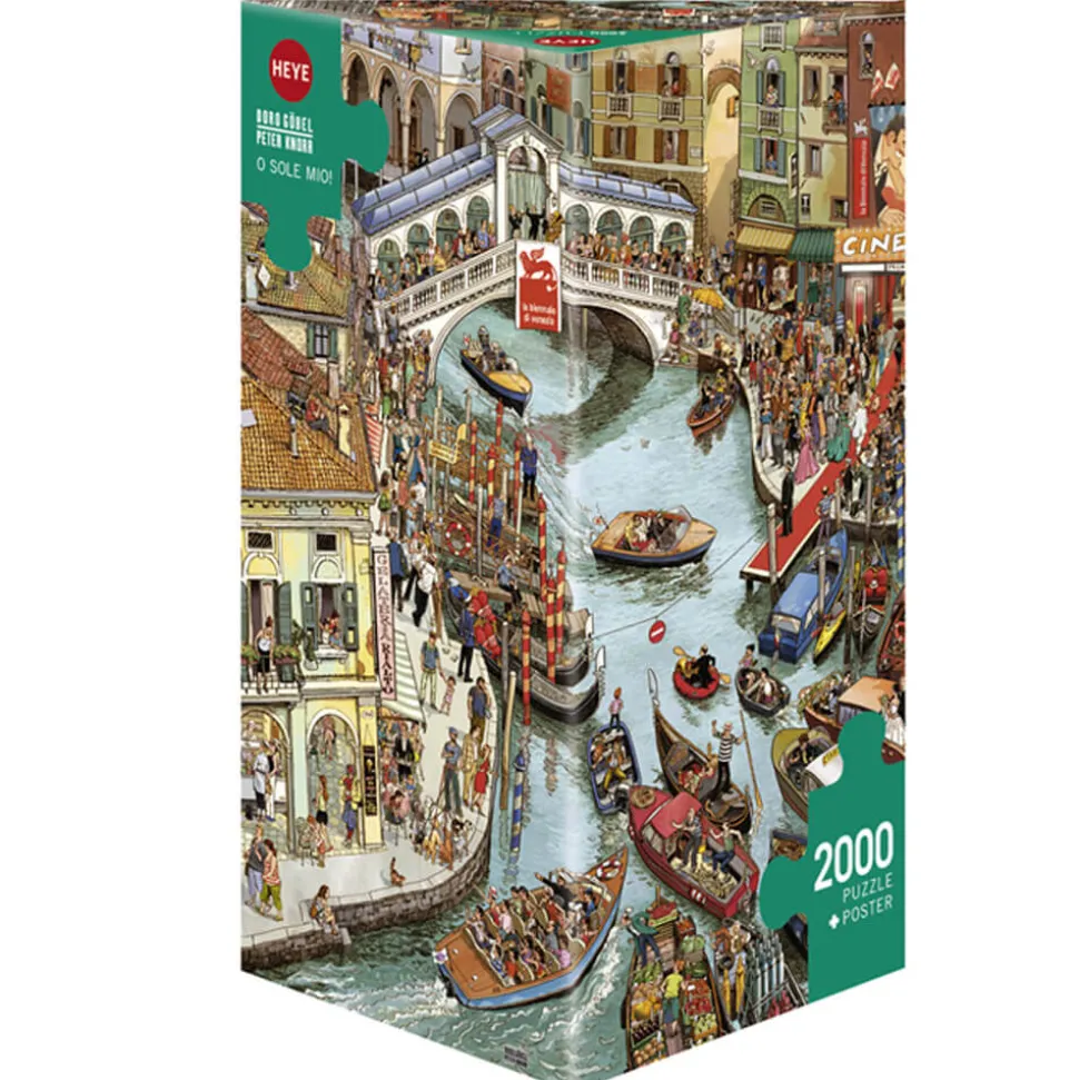 Puzzle 2000 pièces : O Sole Mio, Göbel et Knorr - Heye