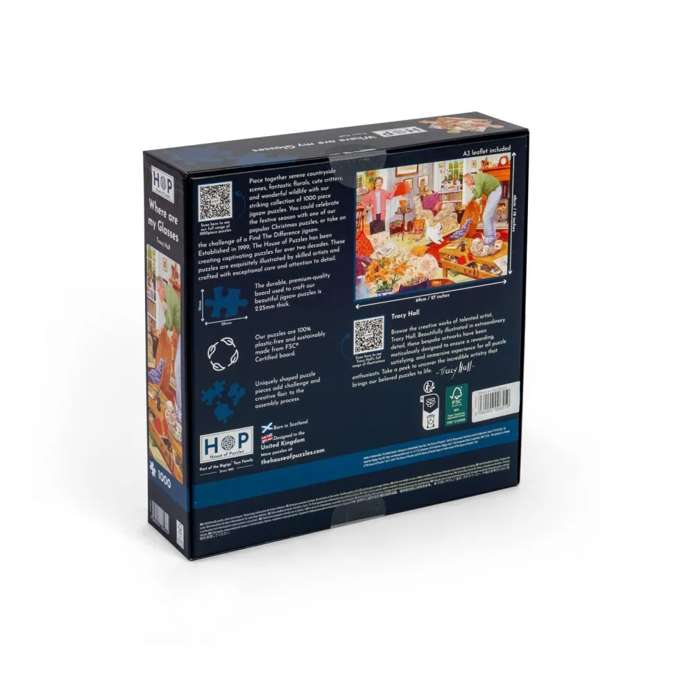 Puzzle 1000 pièces : Où sont mes lunettes ? - The House Of Puzzle