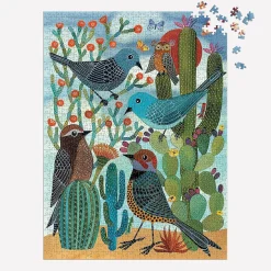 Puzzle 1000 pièces : Oiseaux amis du désert - Galison