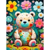 Puzzle 1000 Pièces : Ours en Peluche fleur - EnjoyPuzzle