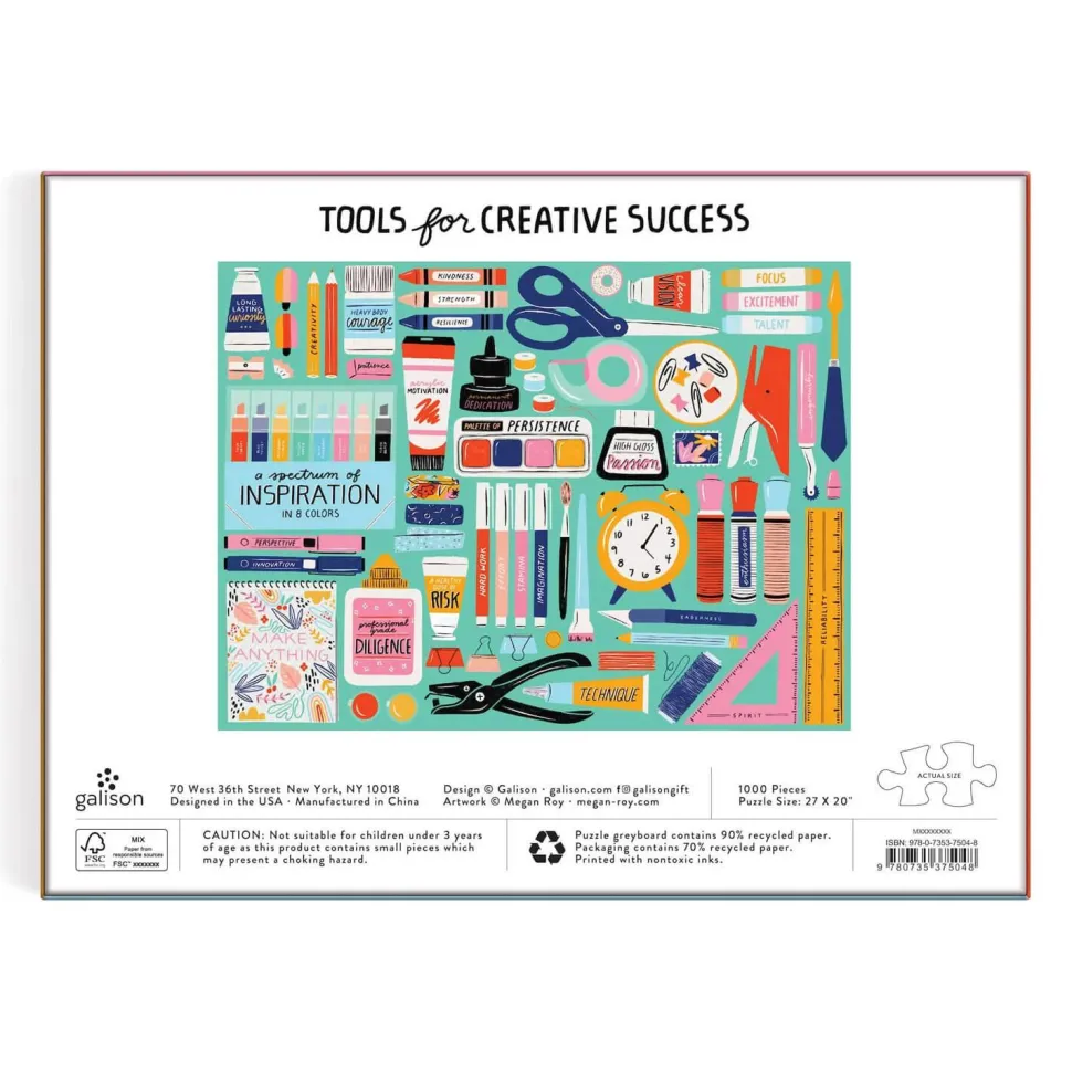 Puzzle 1000 pièces : Outils de loisirs créatif - Galison