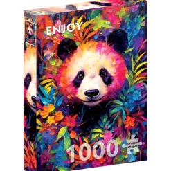 Puzzle 1000 Pièces : Panda espiègle - EnjoyPuzzle