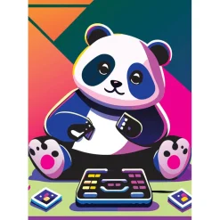 Puzzle 1000 pièces : Panda Heureux - Yazz puzzle