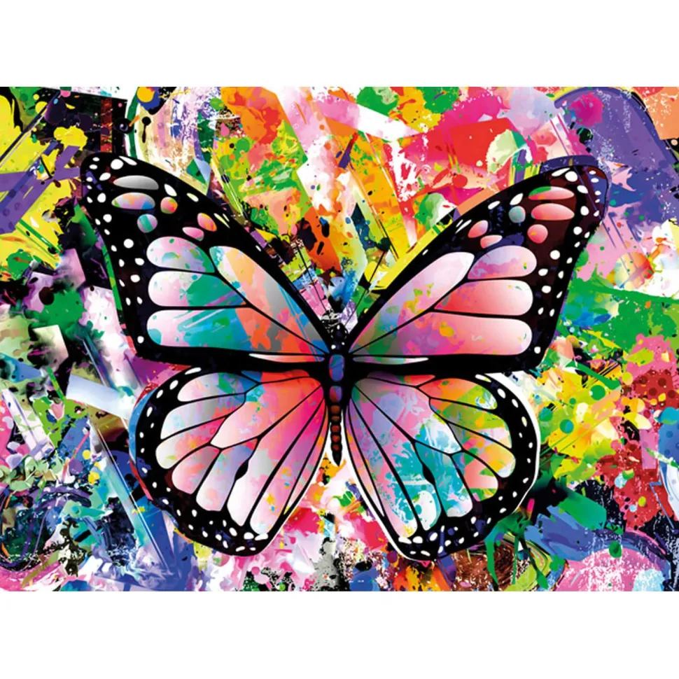 Puzzle 1000 pièces : Papillon coloré - Magnolia