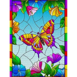 Puzzle 1000 Pièces : Papillon de Cristal - EnjoyPuzzle