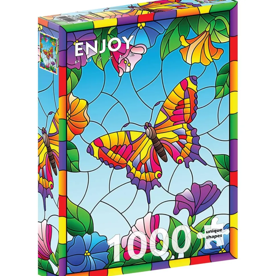 Puzzle 1000 Pièces : Papillon de Cristal - EnjoyPuzzle