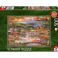 Puzzle 500 pièces : Paradis sur le Kilimandjaro - Schmidt