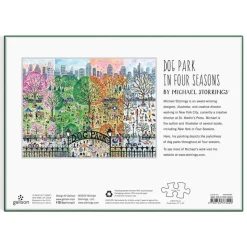 Puzzle 1000 pièces : Parc à chiens en quatre saisons, Michael Storrings - Galison