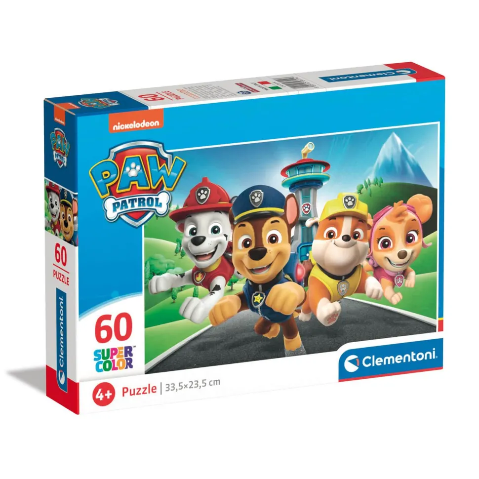 Puzzle 60 pièces : Pat' Patrouille (Paw Patrol) - Clementoni