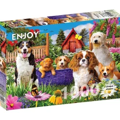 Puzzle 1000 Pièces : Patch Chiot - EnjoyPuzzle