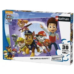 Puzzle 30 pièces : Pat'Patrouille à la rescousse (Paw Patrol) - Nathan