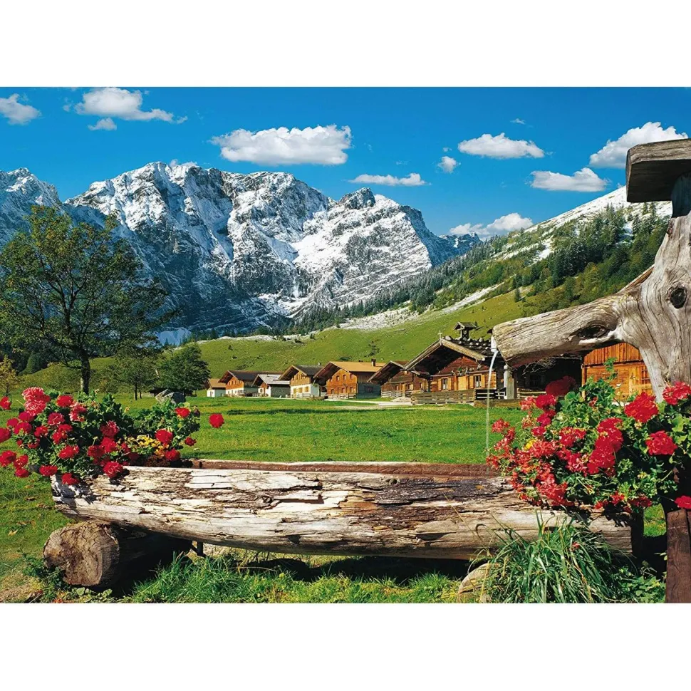 Puzzle 1000 pièces : Paysage de montagne idyllique - Schmidt