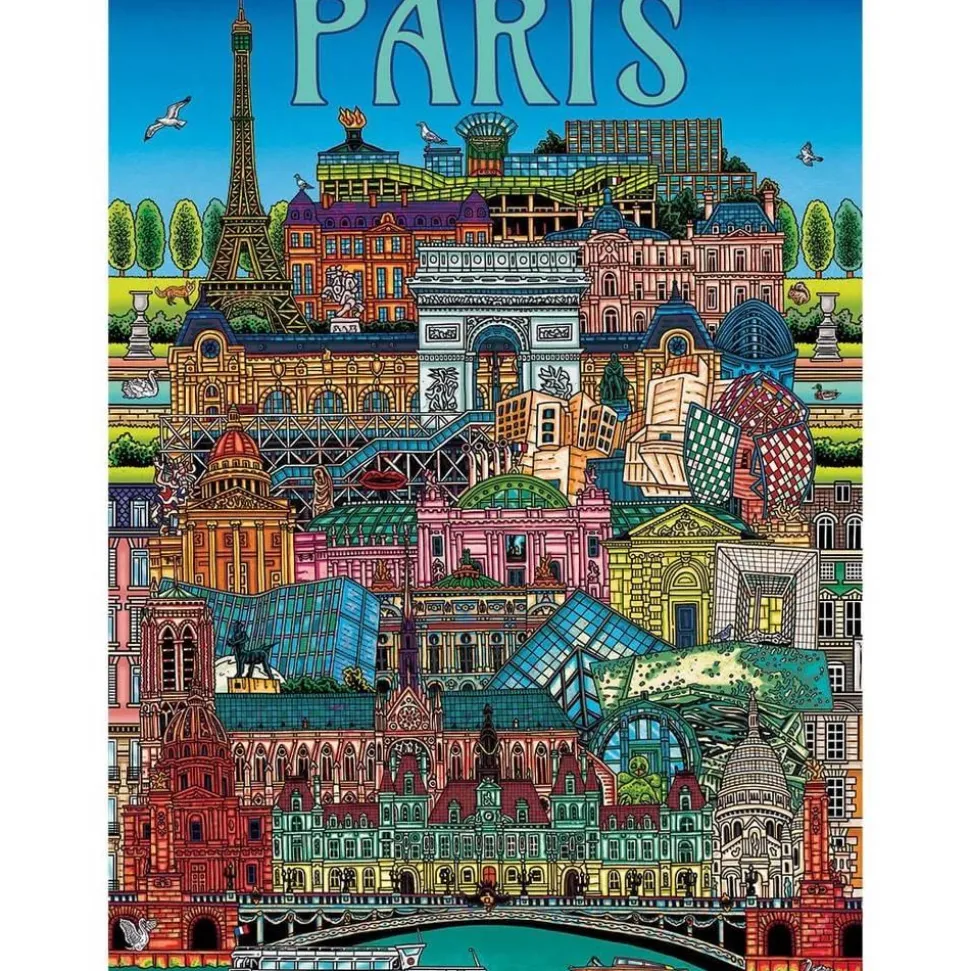 Puzzle 500 pièces : Paysage urbain de Paris - Gibsons