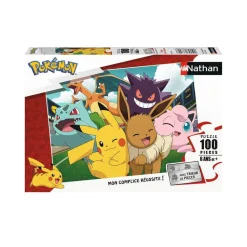 Puzzle 100 pièces : Pikachu et les Pokémon - Nathan