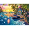 Puzzle 1000 pièces : Plage au Coucher de Soleil - Ks Games