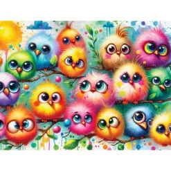 Puzzle 1000 pièces : PLUMES DE PLAISIR - JaCaRou