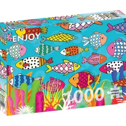 Puzzle 1000 Pièces : Poissons à motifs - EnjoyPuzzle