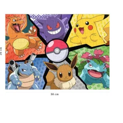 Puzzle 100 pièces : Pokémon : Pikachu, Evoli et compagnie - Nathan