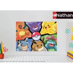 Puzzle 100 pièces : Pokémon : Pikachu, Evoli et compagnie - Nathan