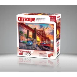 Puzzle 1500 pièces : Pont Forth au Coucher de Soleil - Ks Games