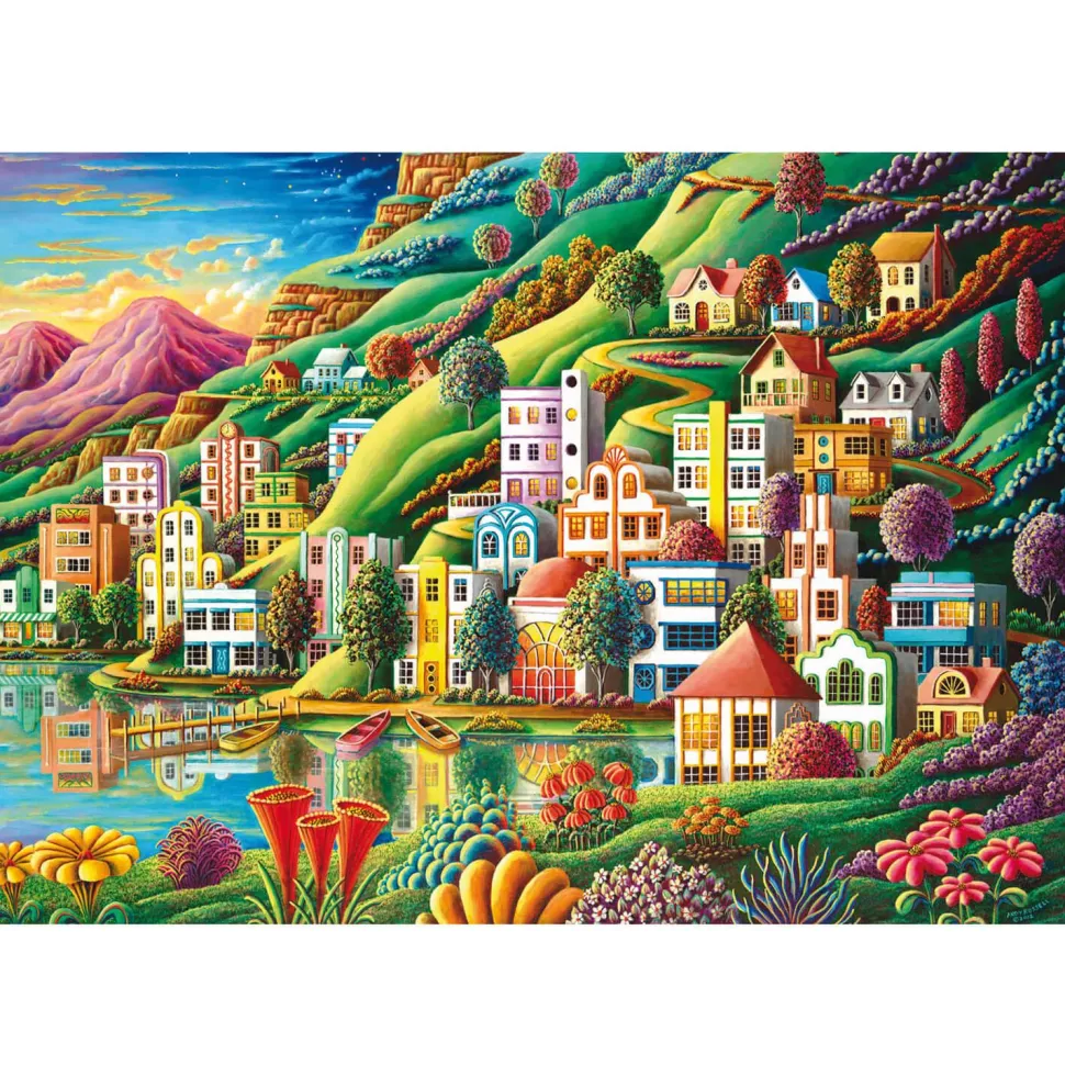 Puzzle 500 pièces : Port Caché - Educa