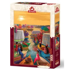 Puzzle 1000 pièces : Port de Fleurs - Art Puzzle