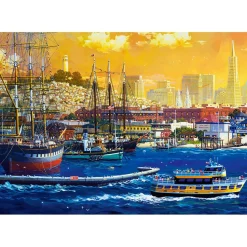 Puzzle 500 pièces : Port de San Francisco - Castorland