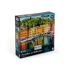 Puzzle 1000 pièces : Portofino sur la réflexion - The House Of Puzzle