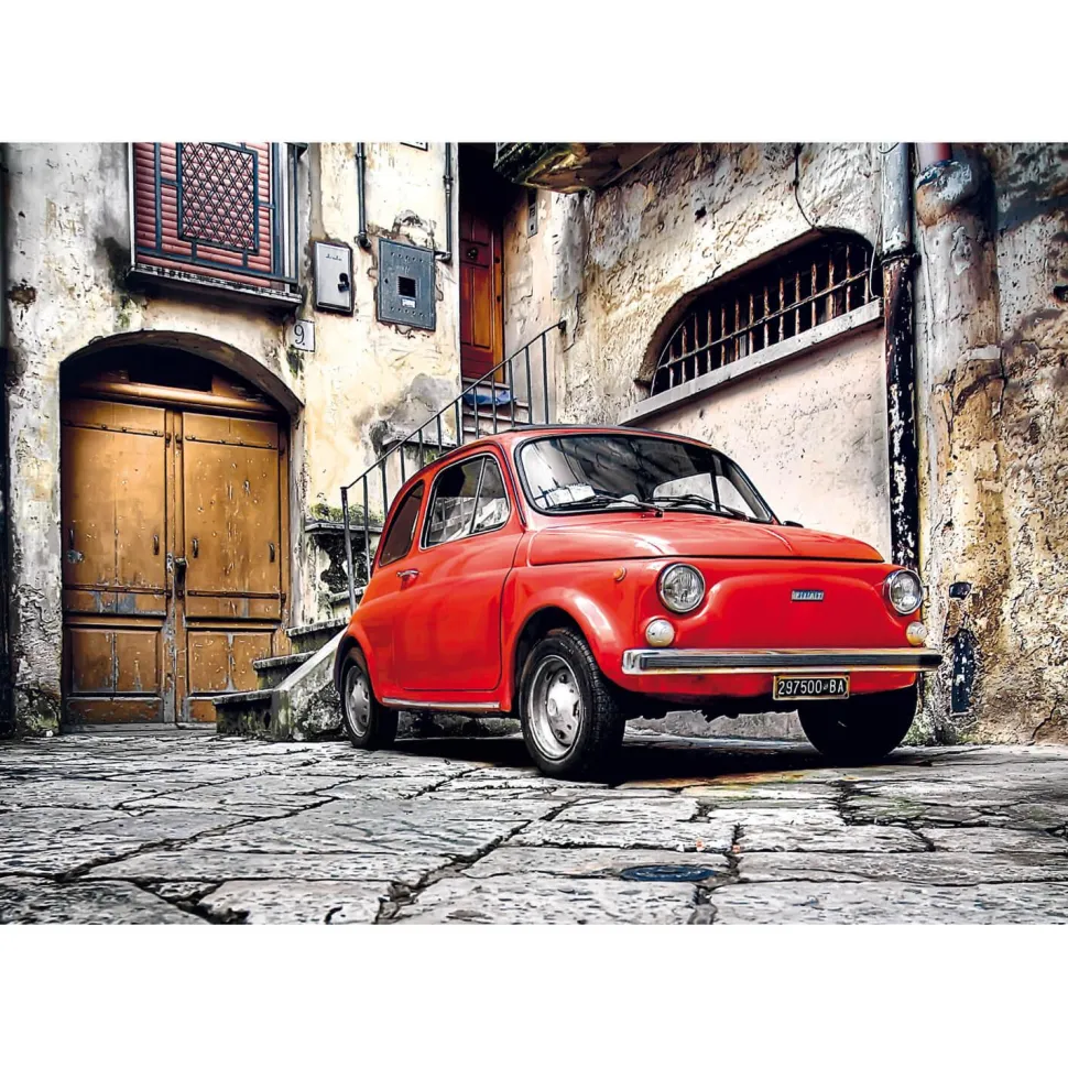 Puzzle 500 pièces + poster : Fiat 500 - Clementoni