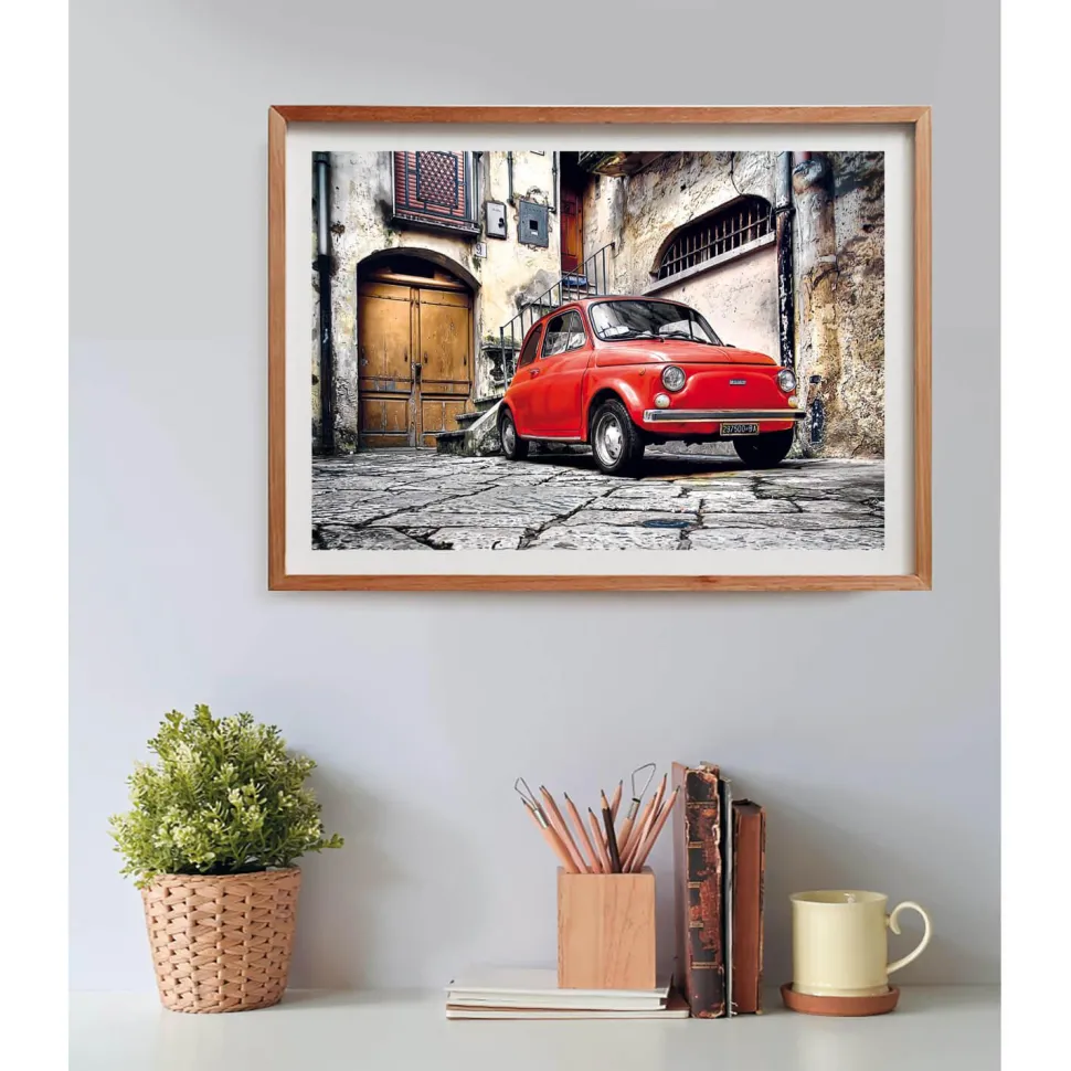 Puzzle 500 pièces + poster : Fiat 500 - Clementoni