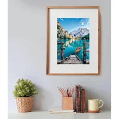 Puzzle 500 pièces + poster : Lac de Braies - Clementoni