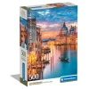 Puzzle 500 pièces + poster : Venise Illuminé - Clementoni